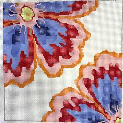 Flaming Poppy Needlepoint Canvas