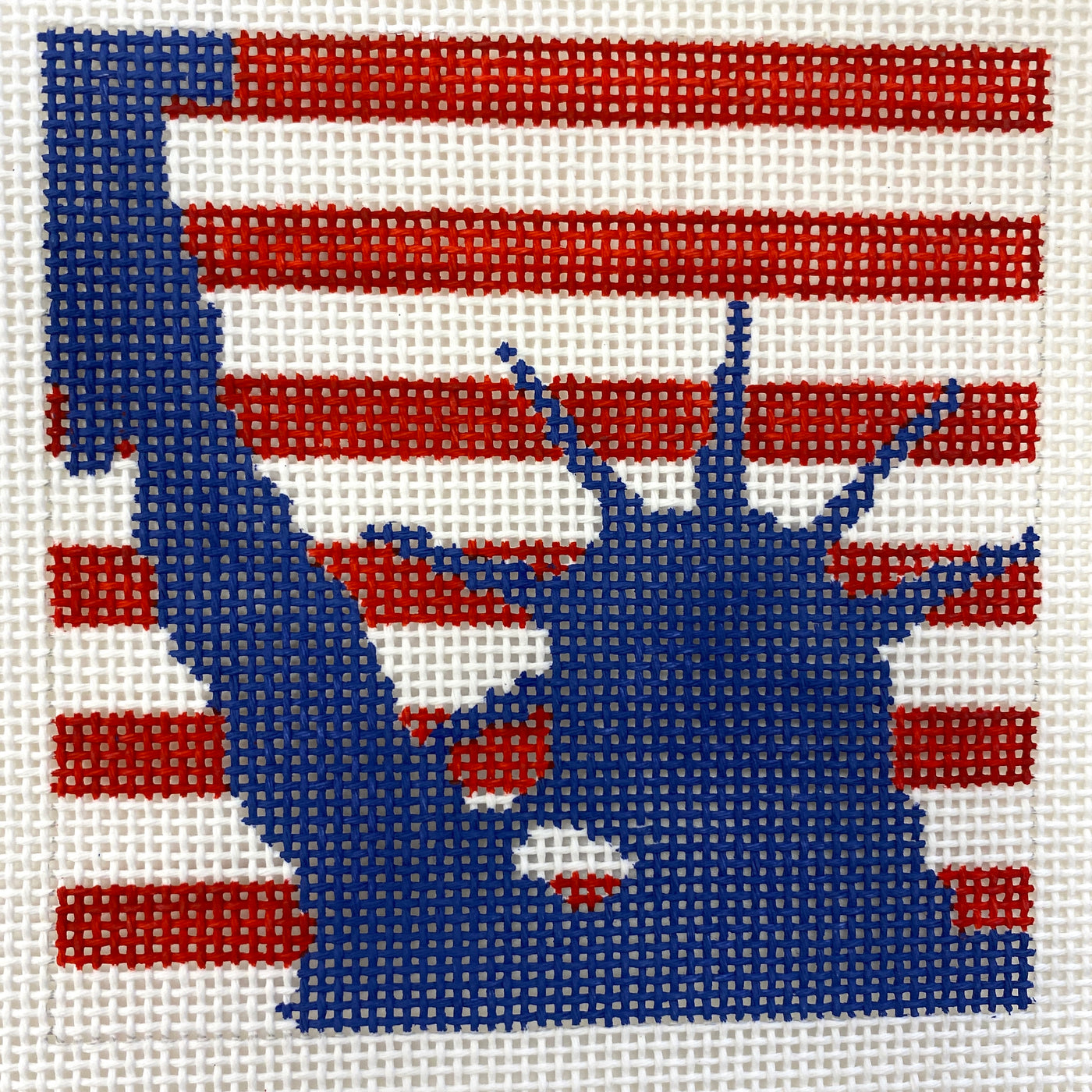 Statue of Liberty Square Needlepoint Canvas