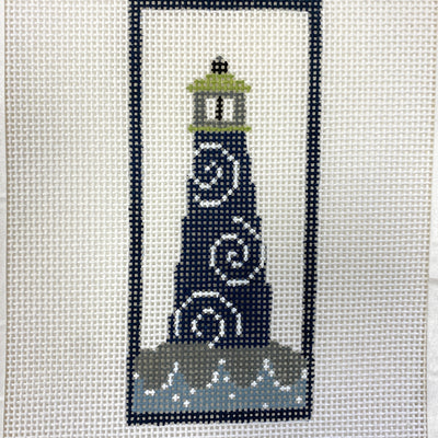 Swirls Lighthouse Needlepoint Canvas