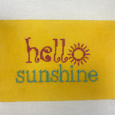 Hello Sunshine Eyeglass Case Needlepoint Canvas