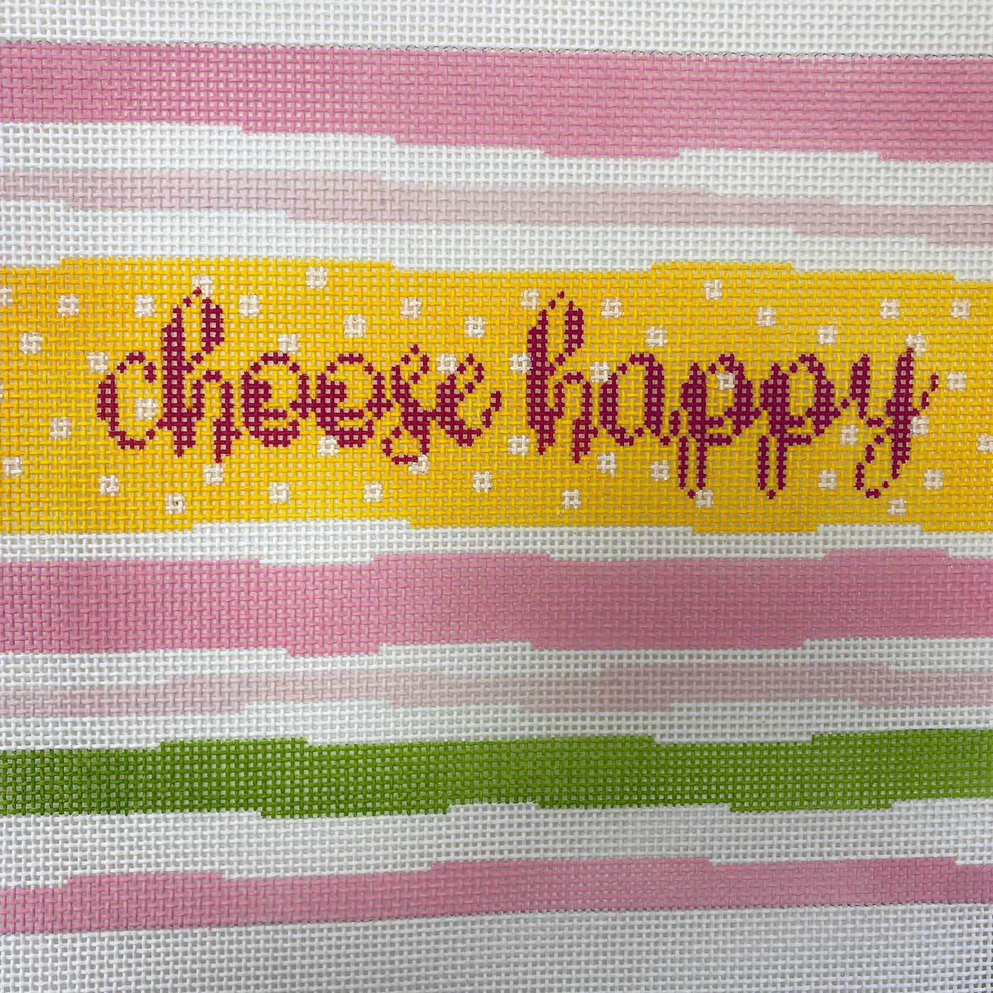 Choose Happy Needlepoint Canvas
