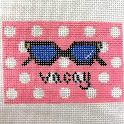 Vacay Sunglasses Insert Needlepoint Canvas