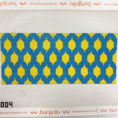 Lemons on Teal Insert Size BB Needlepoint Canvas