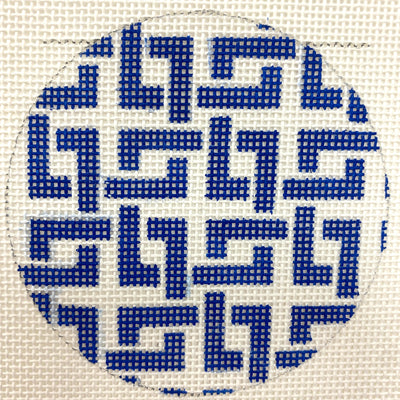 Dark Blue Scales Insert Size BJ Needlepoint Canvas