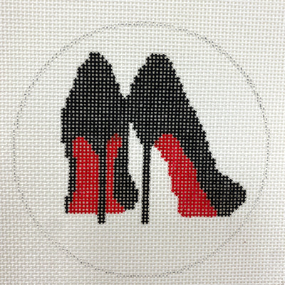 Red Soled Shoes Needlepoint Canvas