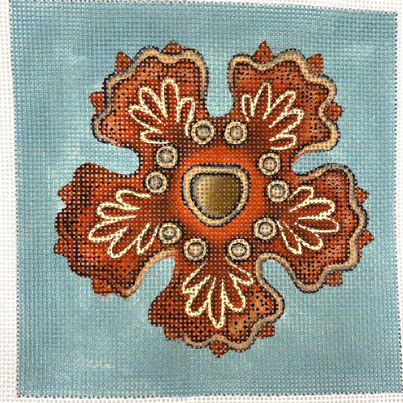 Small Seastar Needlepoint Canvas