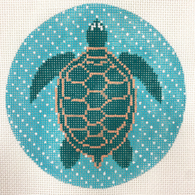 Tropical Turtle Needlepoint Canvas
