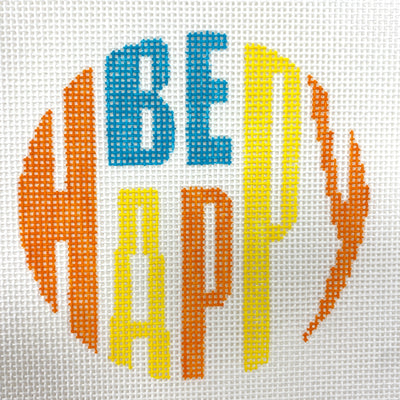 Be Happy Needlepoint Canvas