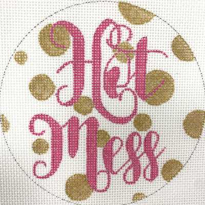 Hot Mess Needlepoint Canvas