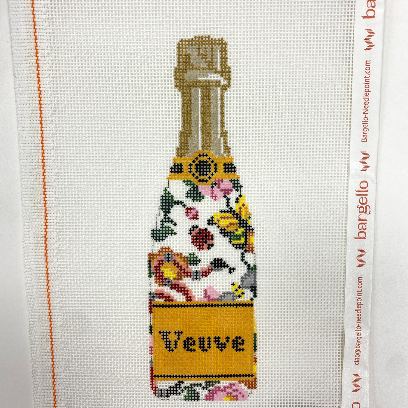 Veuve Bottle - Guch Garden Needlepoint Canvas