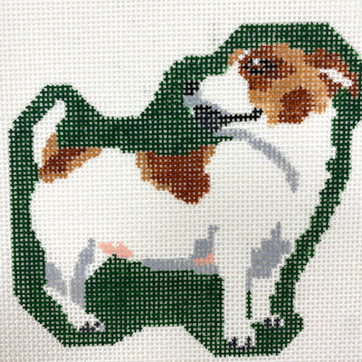 "Deliliah" Jack Russell Needlepoint Canvas