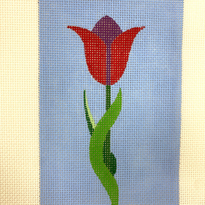 Red Tulip Needlepoint Canvas