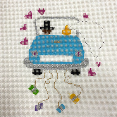 Wedding's Over with Stitch Guide Needlepoint Canvas