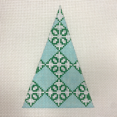 Christmas Tree Ornament - Tile Needlepoint Canvas