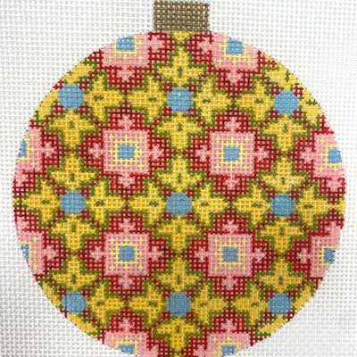 Florentine Multicolored Ornament Needlepoint Canvas