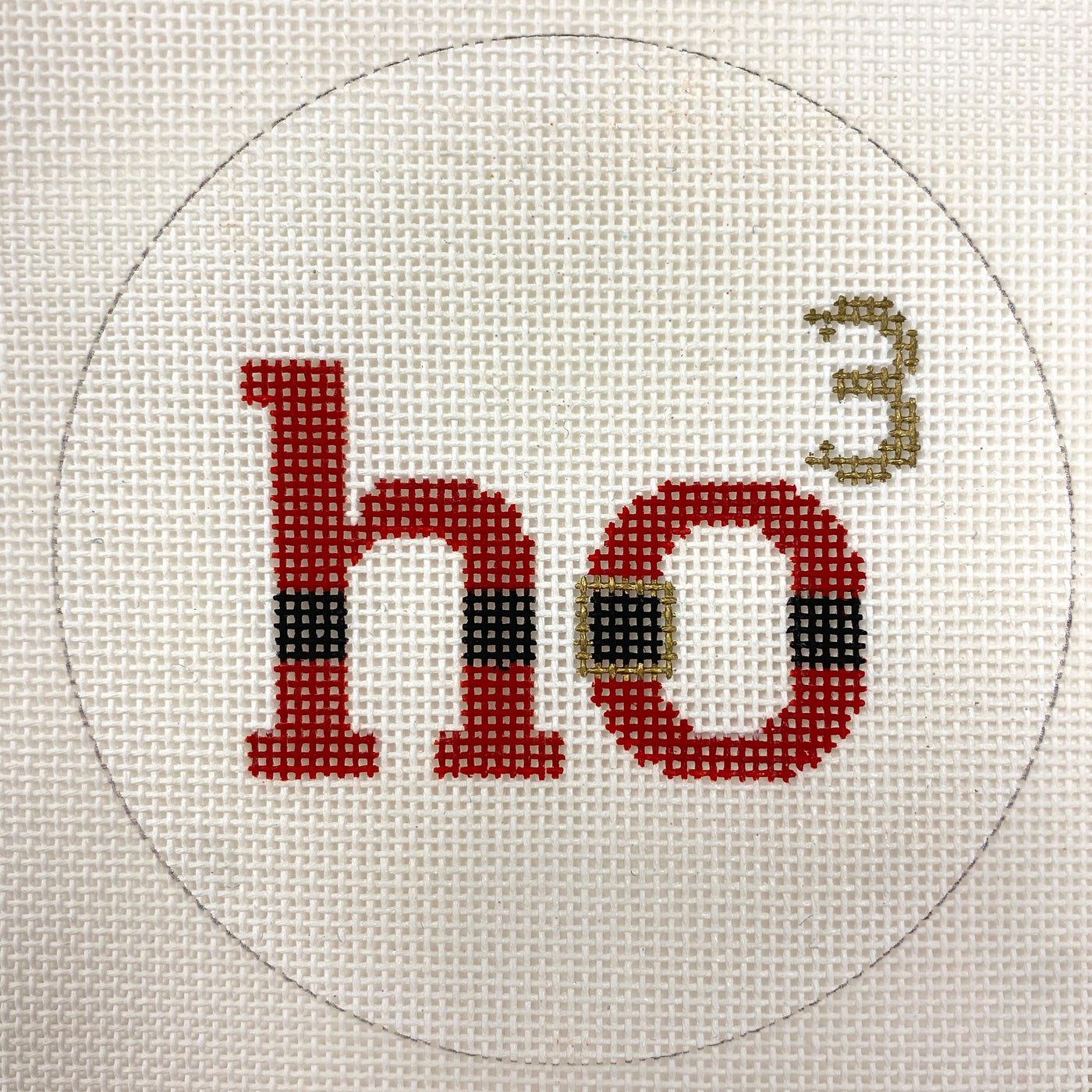 HO3 Ornament Needlepoint Canvas