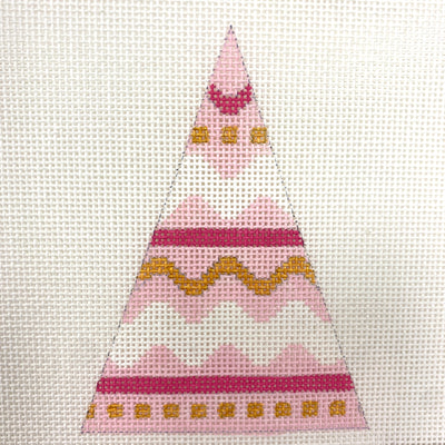Ric-Rac Christmas Tree Ornament Needlepoint Canvas