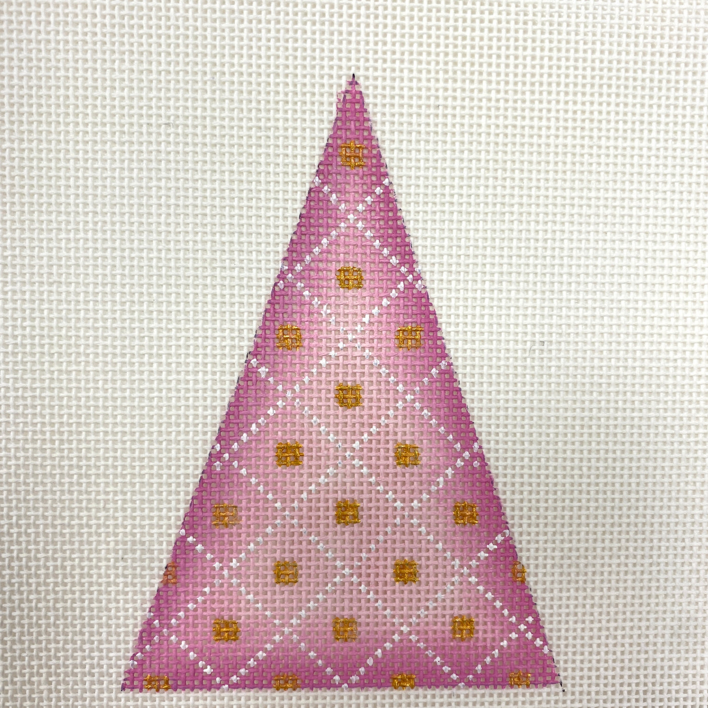 Diamond Christmas Tree Ornament Needlepoint Canvas
