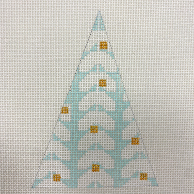 Christmas Tree Ornament - Leaf Needlepoint Canvas