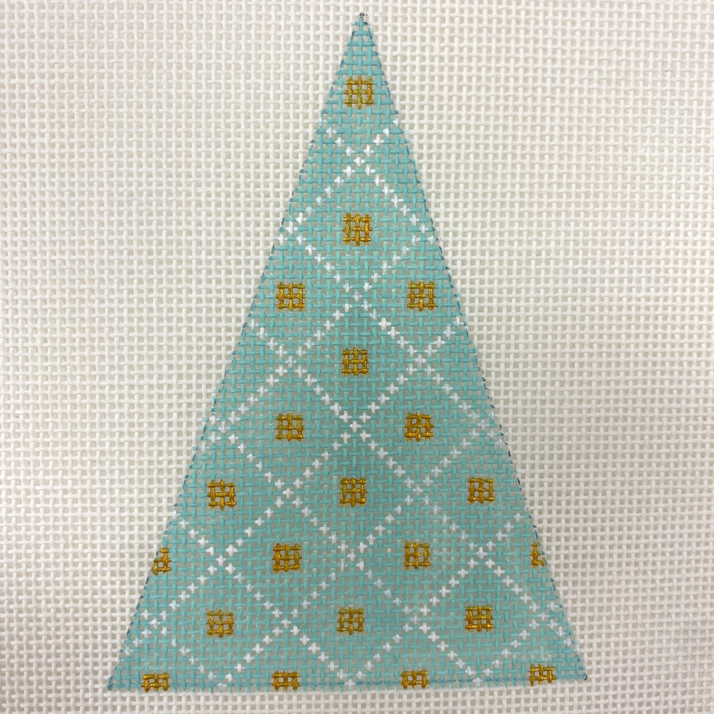 Christmas Tree Ornament - Trellis Needlepoint Canvas