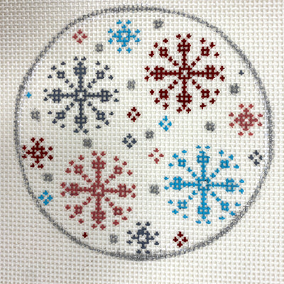 Snowflakes Ornament Needlepoint Canvas