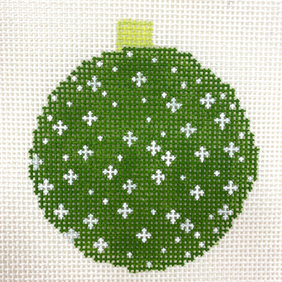 Snowflake Bauble Ornament Needlepoint Canvas