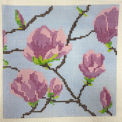 Magnolia Blossoms  Needlepoint Canvas