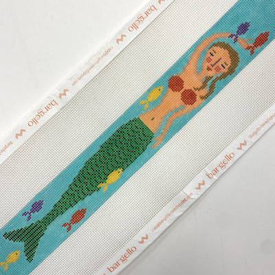 Shy Mermaid Belt Needlepoint Canvas