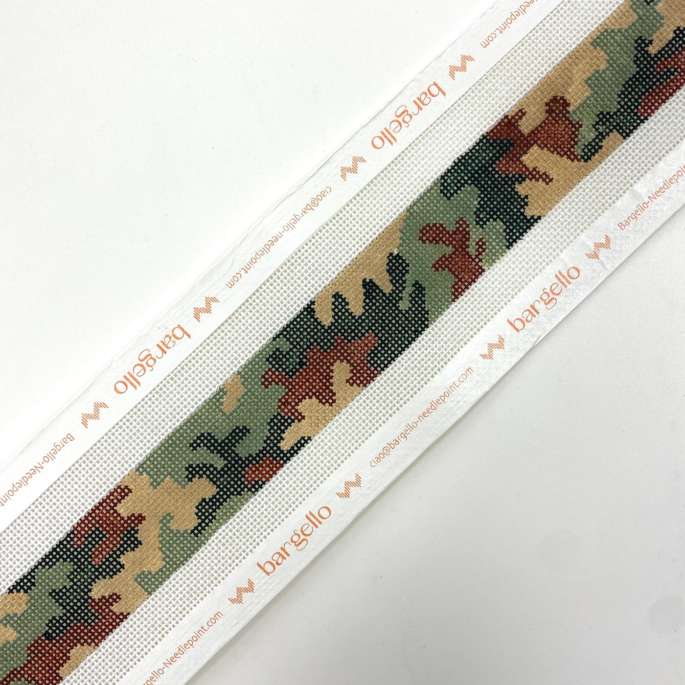 Camouflage Belt Needlepoint Canvas