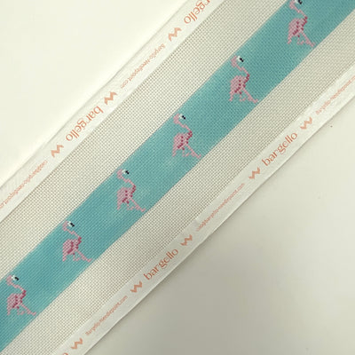 Flamingoes Belt Needlepoint Canvas