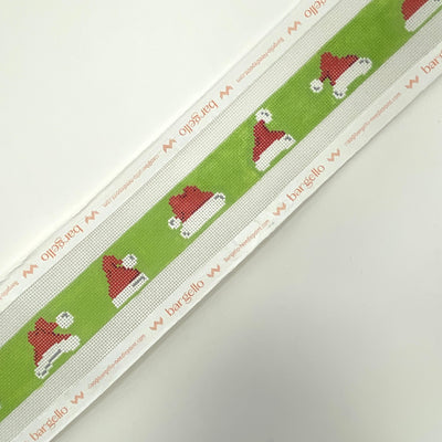Santa Hats Belt Needlepoint Canvas