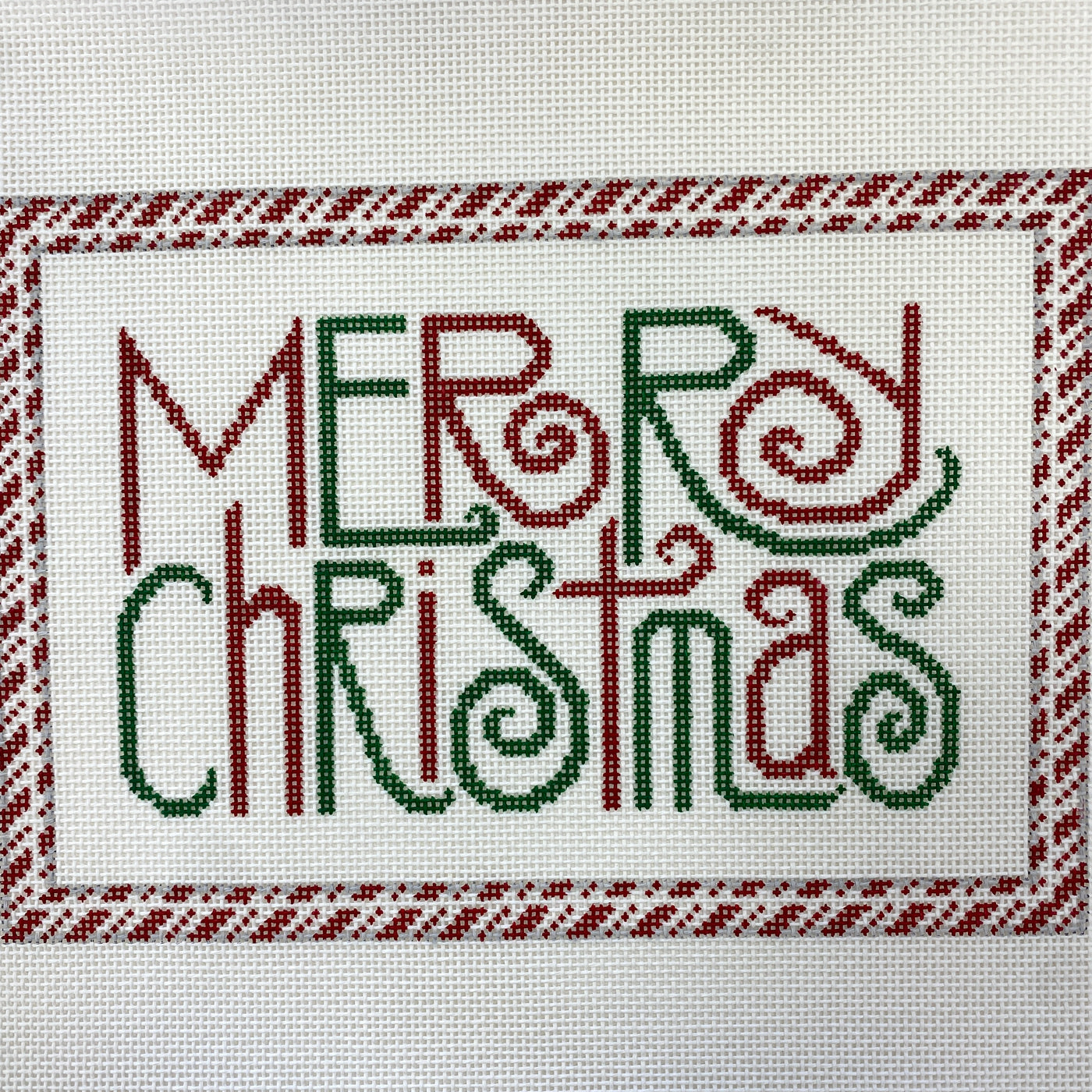 Merry Christmas Sign Needlepoint Canvas