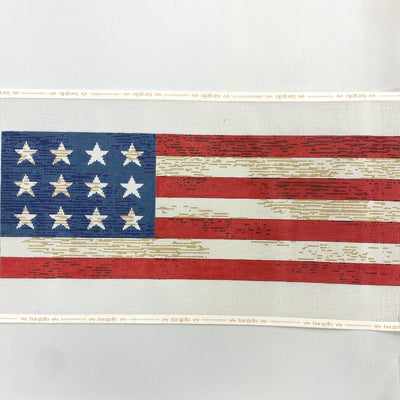 Old Glory Jean Jacket Needlepoint Canvas