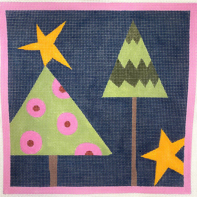 Two Trees Needlepoint Canvas