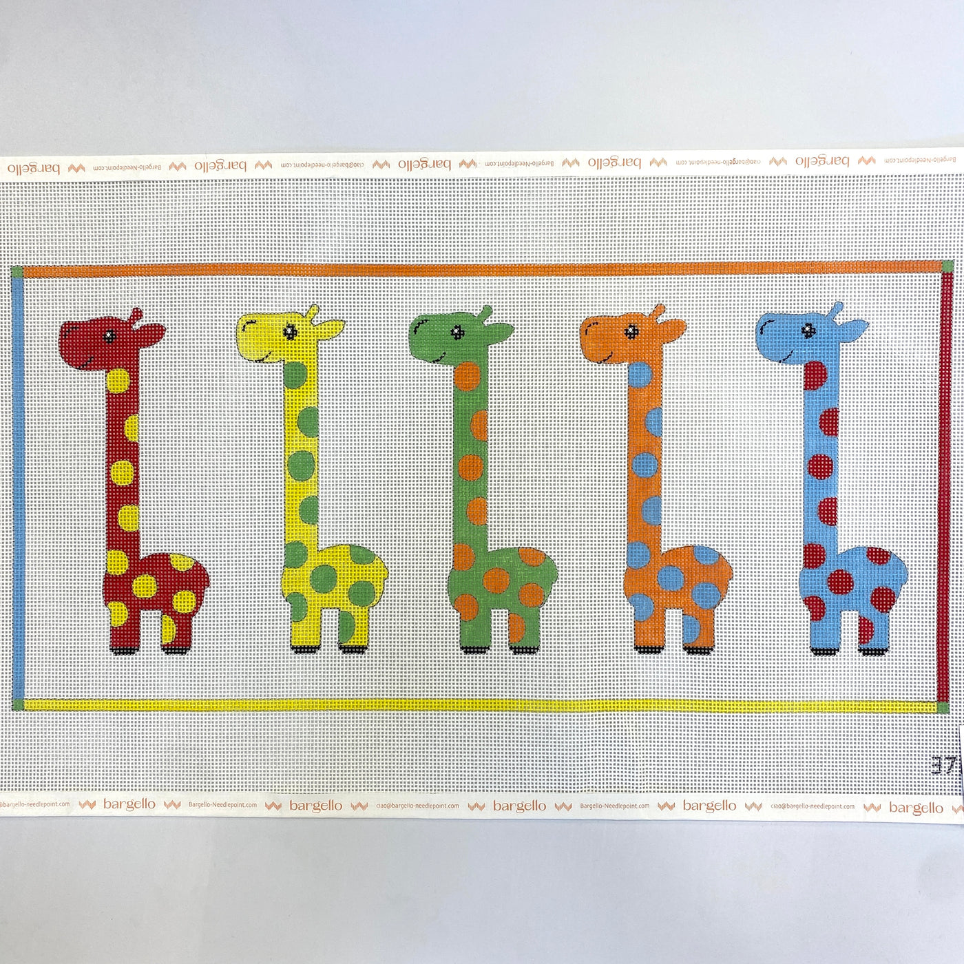 Five Giraffes Needlepoint Canvas