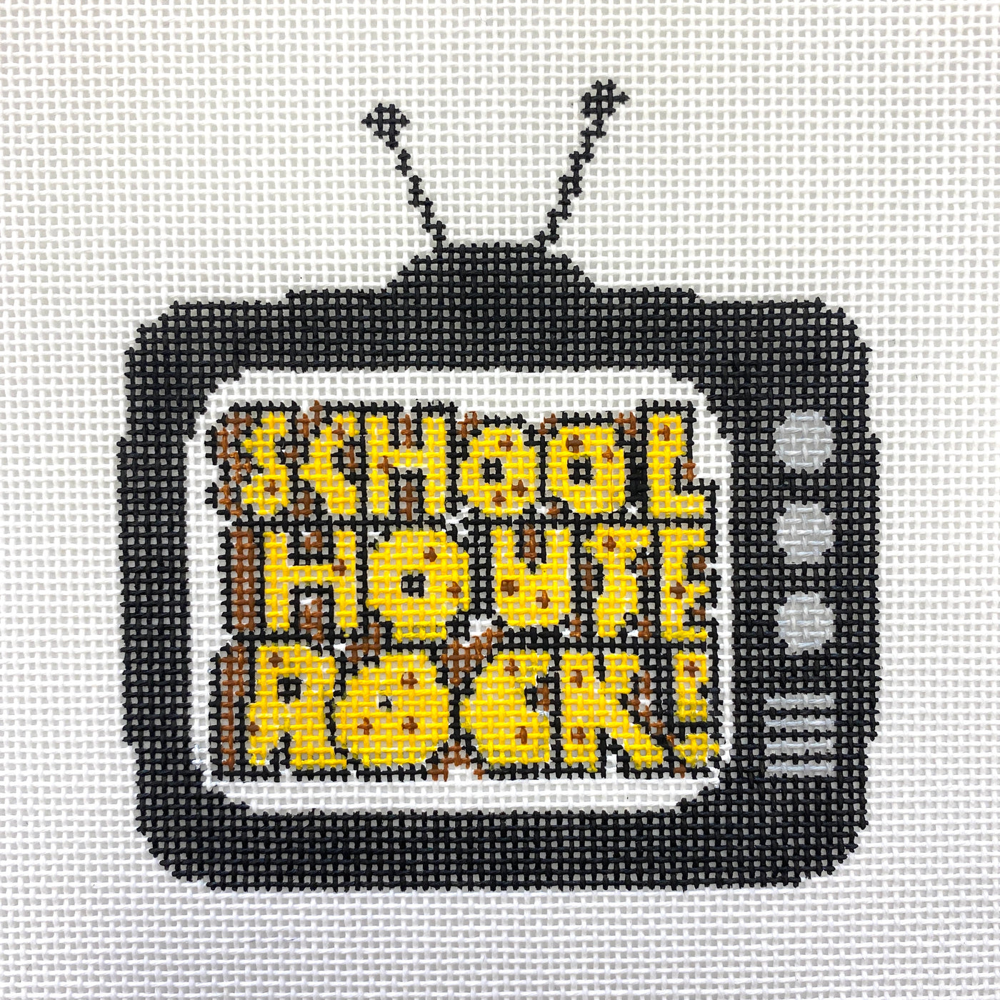 Retro TV- School House Rock Needlepoint Canvas