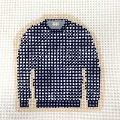 LL Bean Sweater Needlepoint Canvas