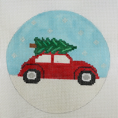 Volkswagon Christmas Ornament Needlepoint Canvas