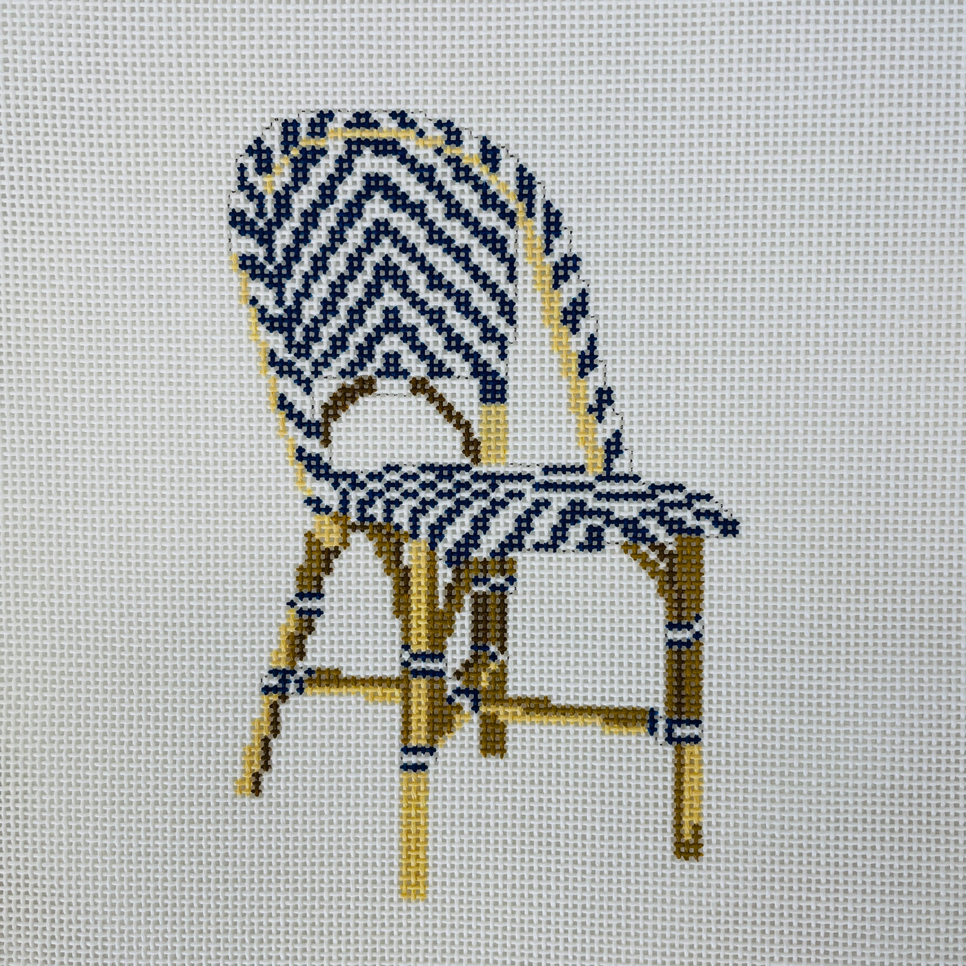 Bistro Chair Ornament Needlepoint Canvas