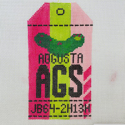 Augusta Travel Tag Needlepoint Canvas